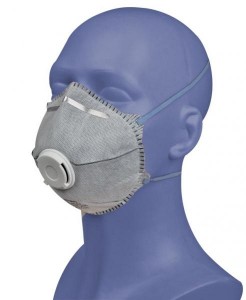 Respirátor SPIRO 09 P2 tvarovaný s ventilom + aktívne uhlie