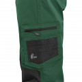 SOLIS pánske pracovné nohavice do pásu zelené