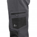 SOLIS pánske pracovné nohavice do pásu sivé