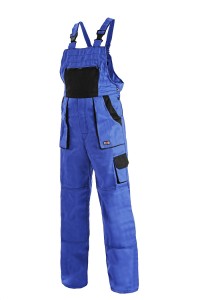 LUXY nohavice na traky predĺžené ROBIN modro-čierna